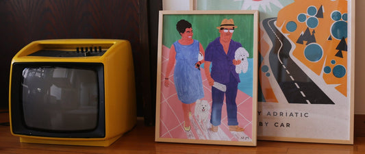 New Tito and Jovanka Poster by Nina Mršnik - Made in Yugoslavia