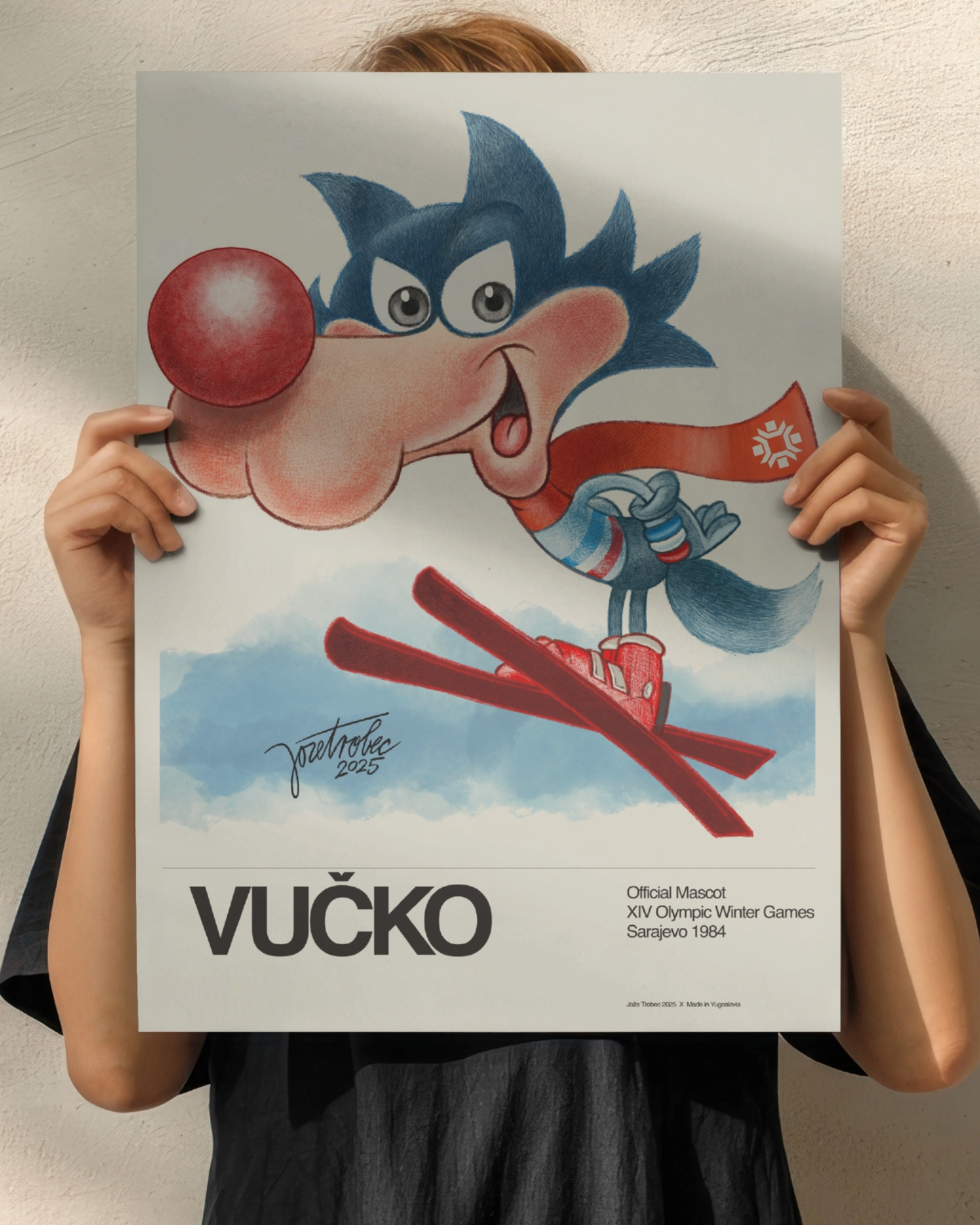 Vucko Retro Poster – Premium Giclée Print by Joze Trobec