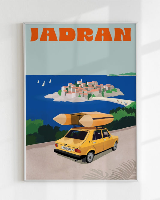 Jadran Retro Travel Poster – Premium Giclée Print