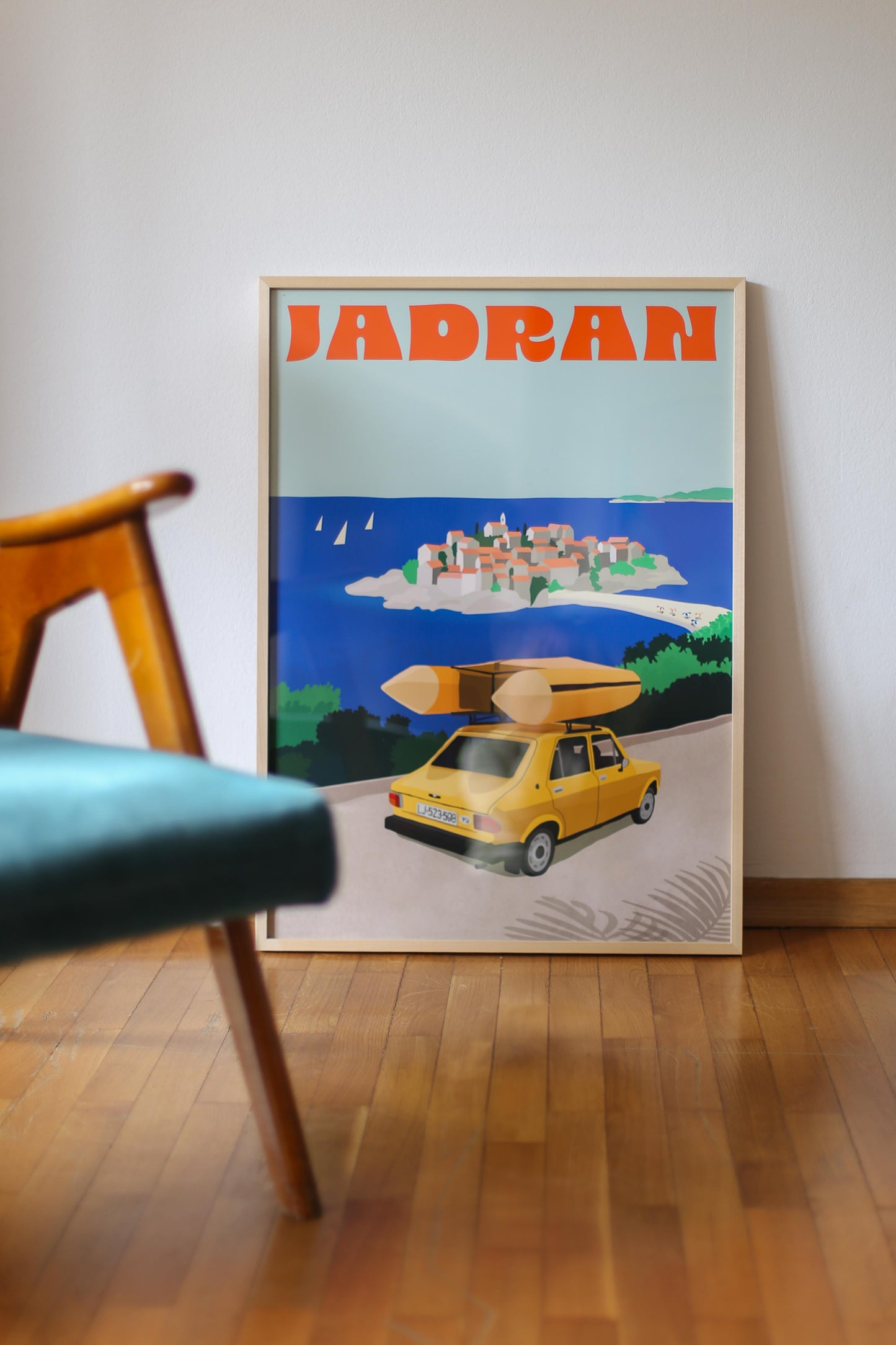 Jadran Retro Travel Poster – Premium Giclée Print