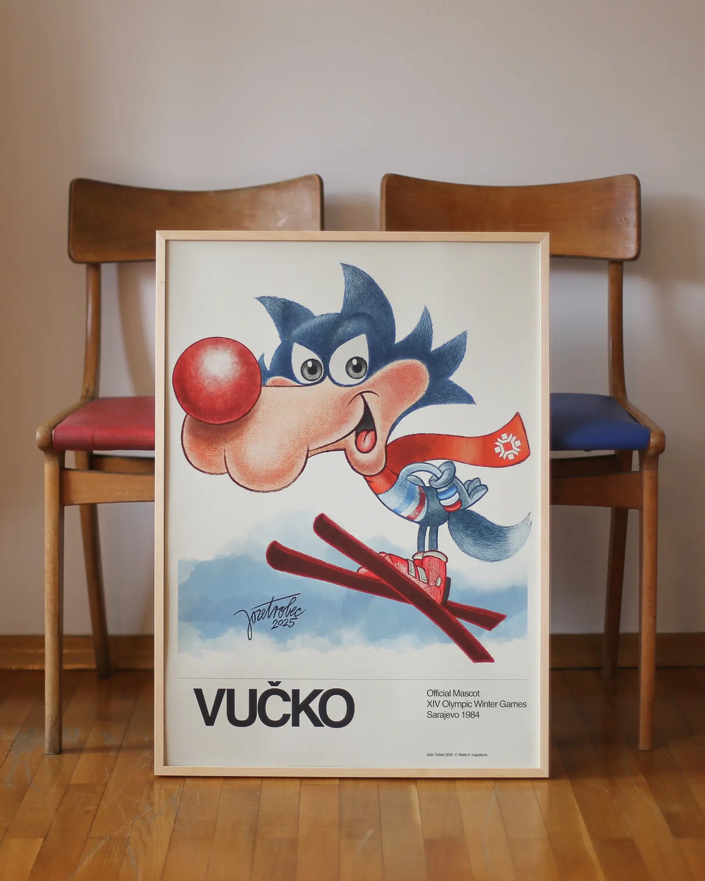 Vucko Retro Poster by Joze Trobec