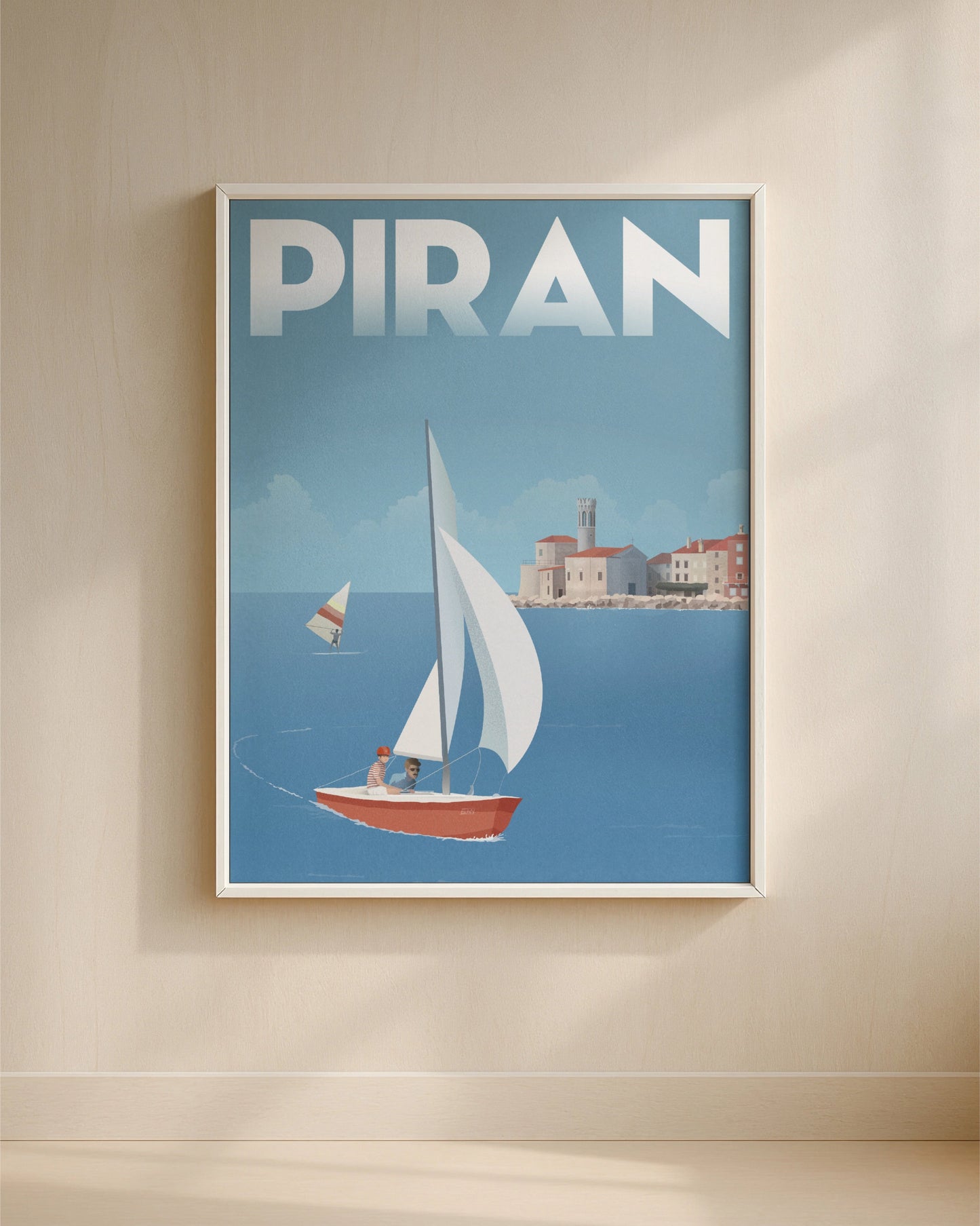 Piran Retro Travel Poster
