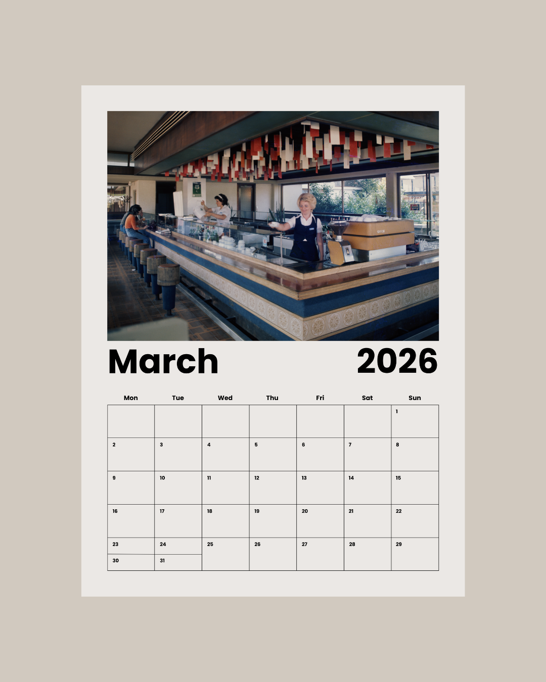 PRESALE - Wall Calendar 2026