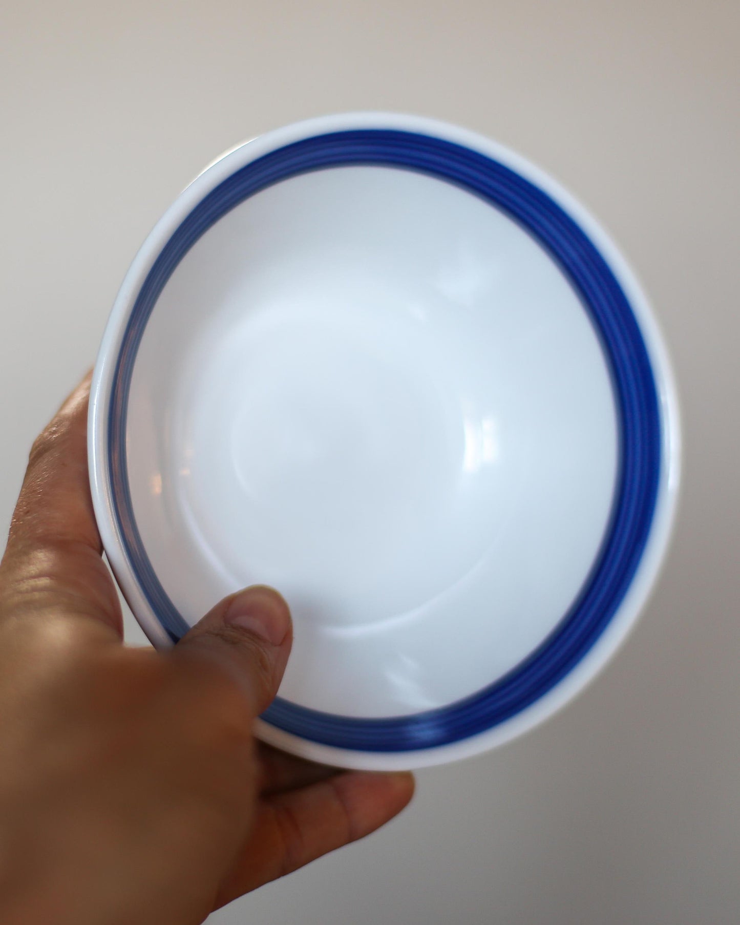 Vintage Jugokeramika Bowls with Blue Rim