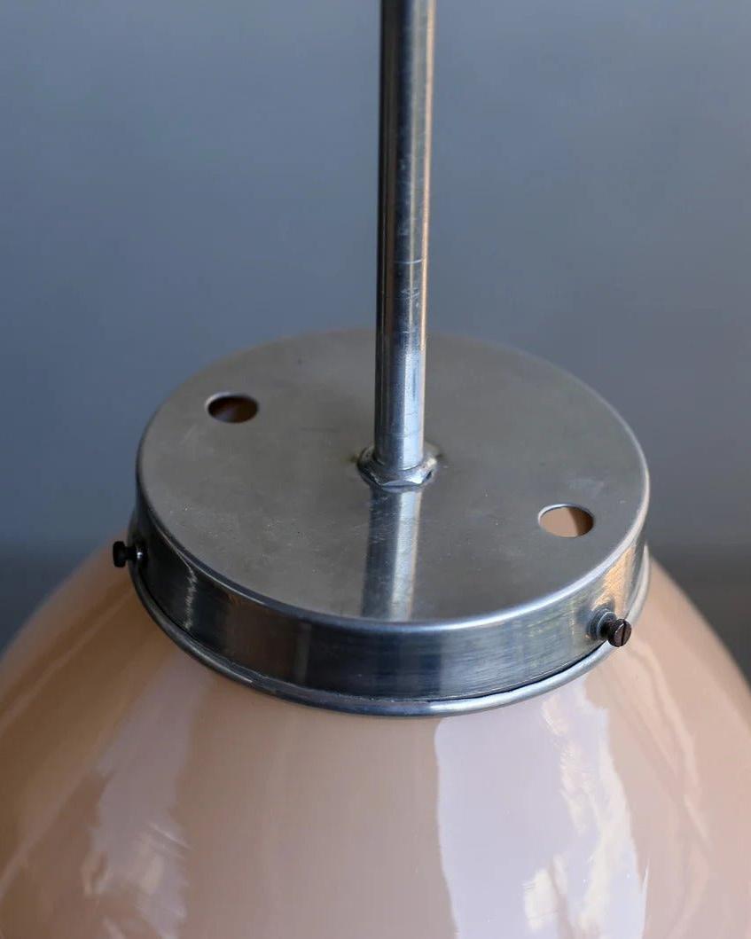 Vintage Glass Pendant Lamp - Made in Yugoslavia