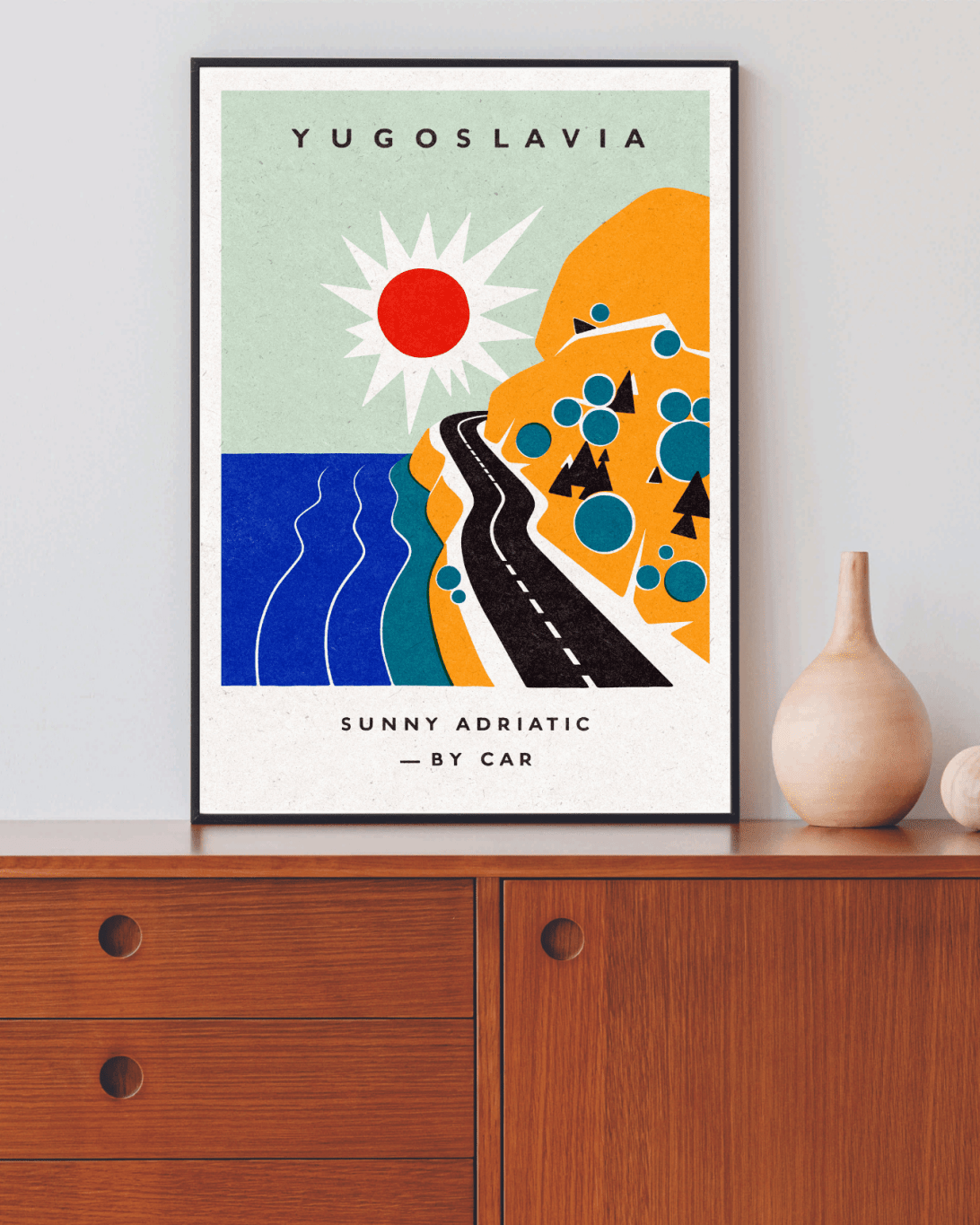 Yugoslavia, Sunny Adriatic poster - Made in Yugoslavia