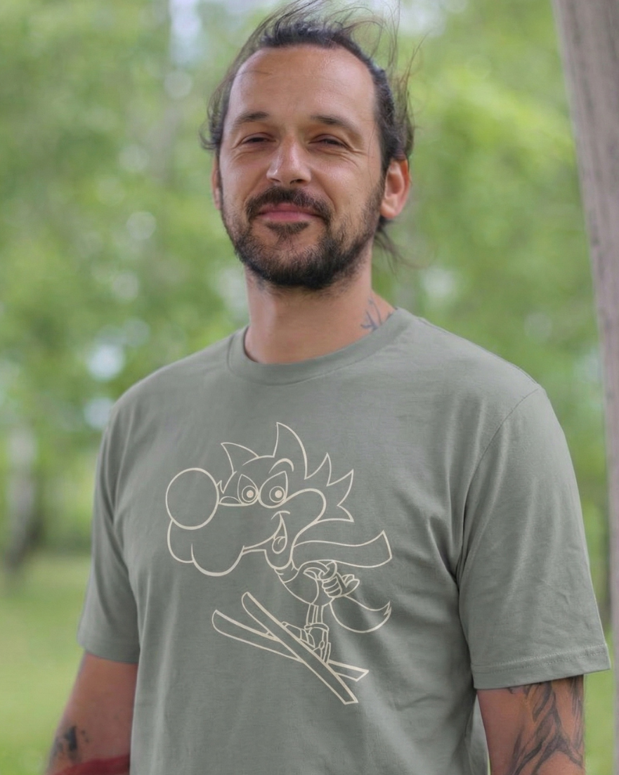 Unisex Gray Vučko T-Shirt