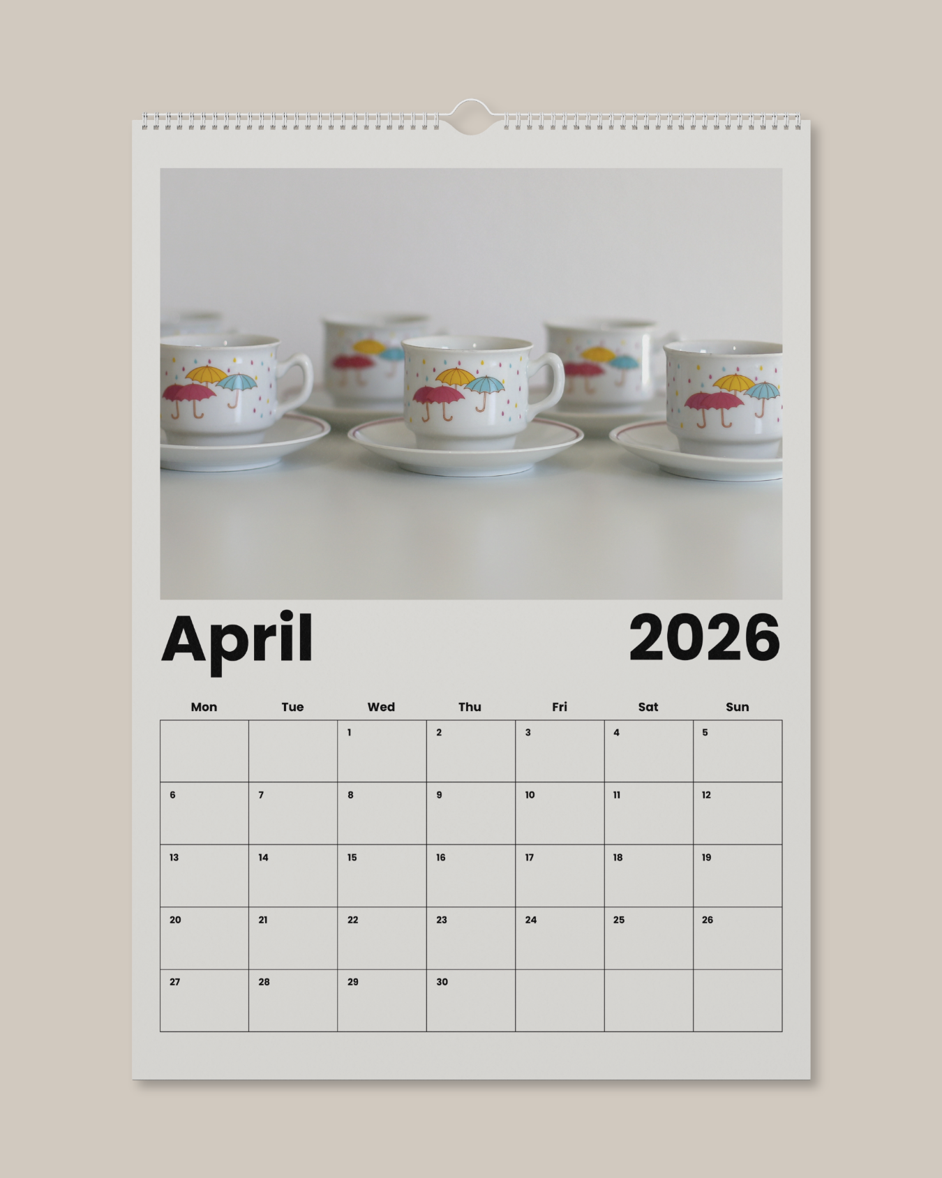 Wall Calendar 2026 Made in Yugoslavia