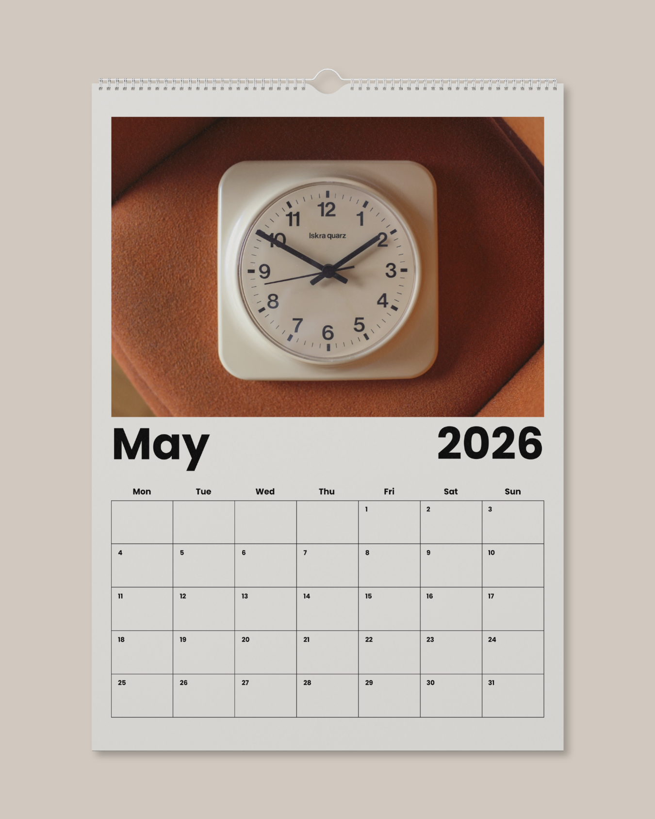 Wall Calendar 2026 Made in Yugoslavia