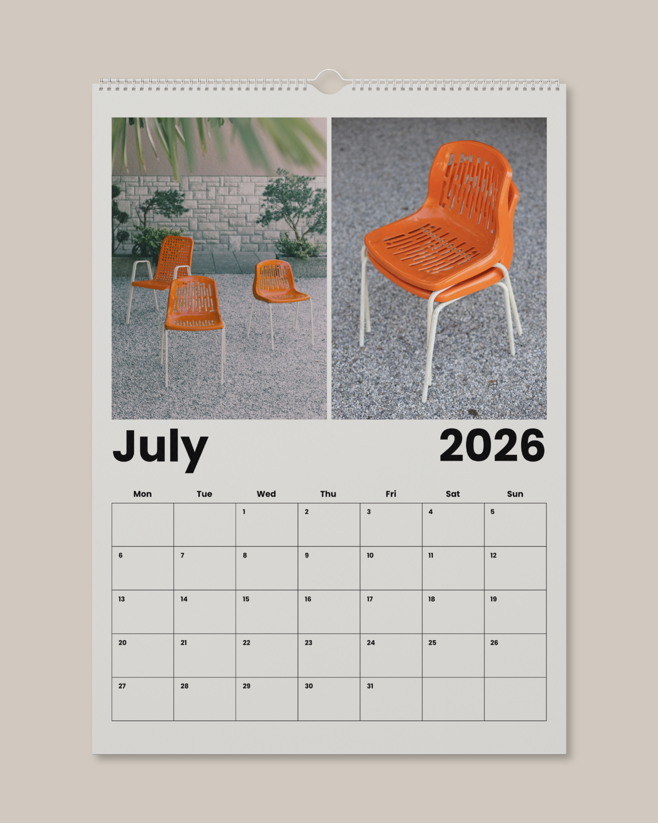Wall Calendar 2026 Made in Yugoslavia