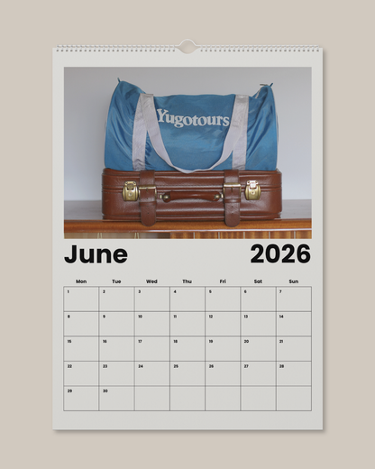 Wall Calendar 2026 Made in Yugoslavia