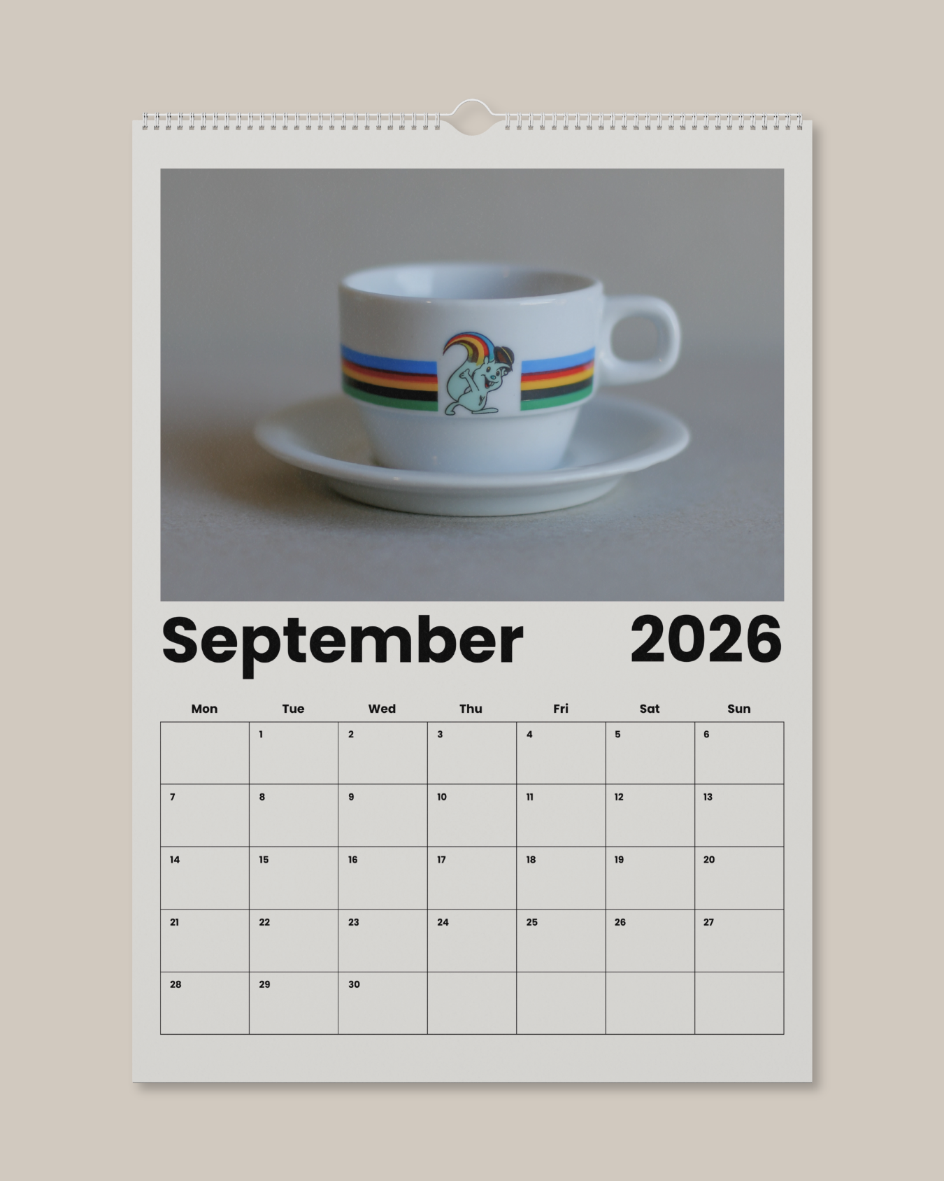 Wall Calendar 2026 Made in Yugoslavia