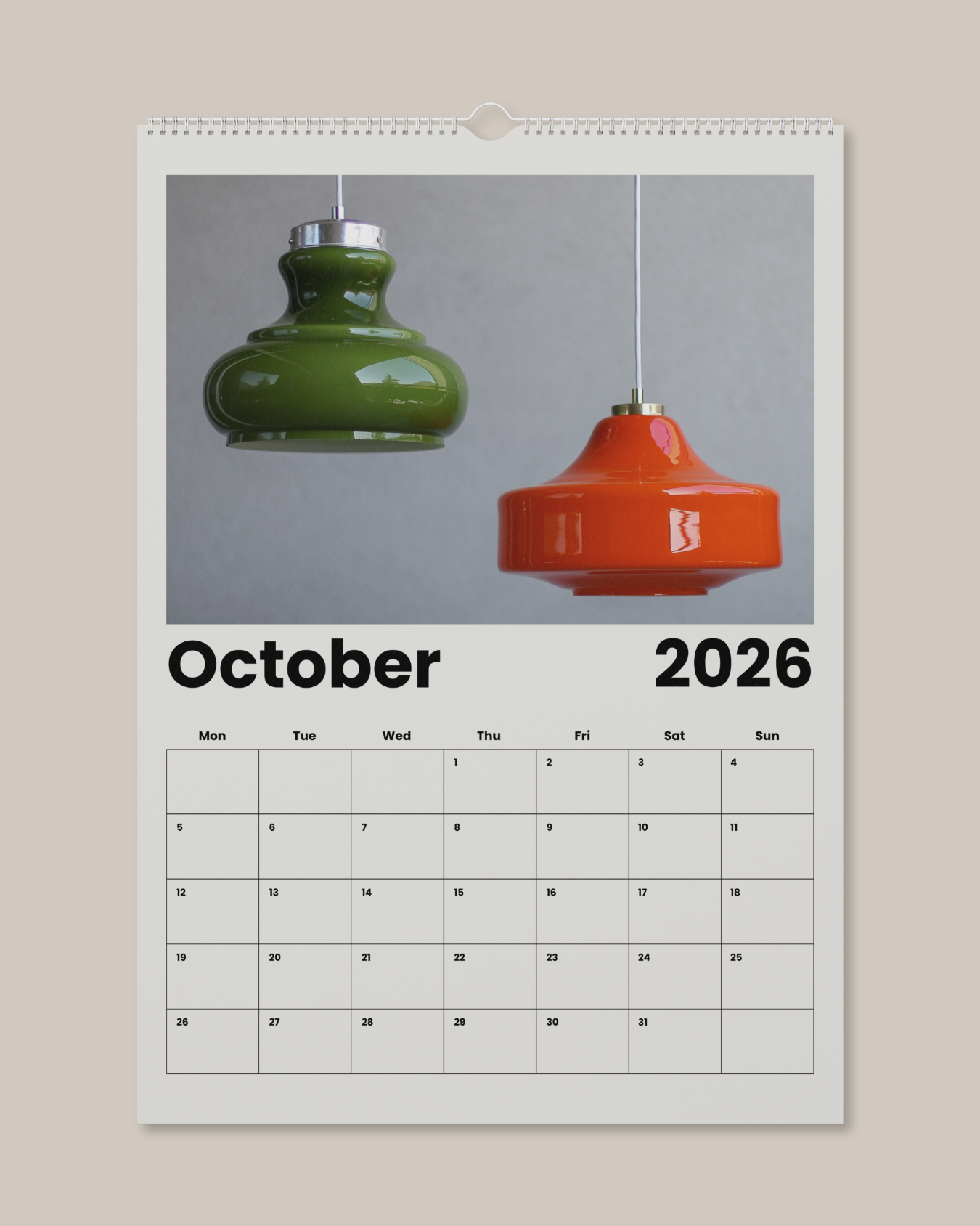Wall Calendar 2026 Made in Yugoslavia
