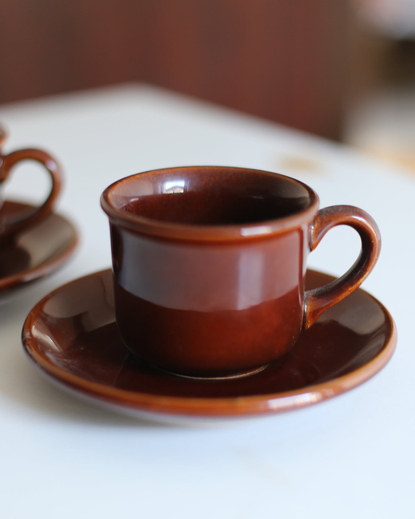 Set of 2 brown KIL Liboje coffee cups