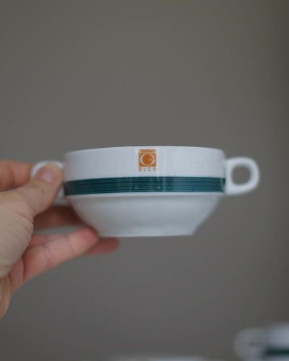 A set of vintage Jugokeramika bowls for Golf Hotel Bled