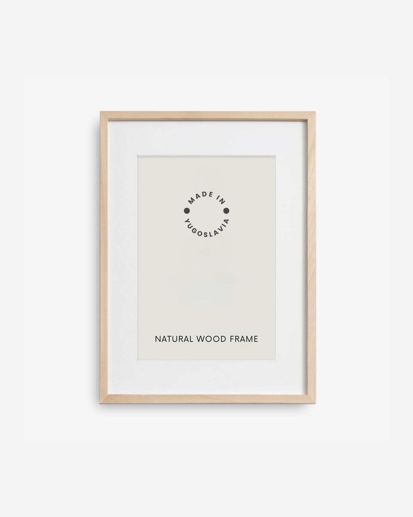 Natural Wood Picture Frame, 50x70 cm