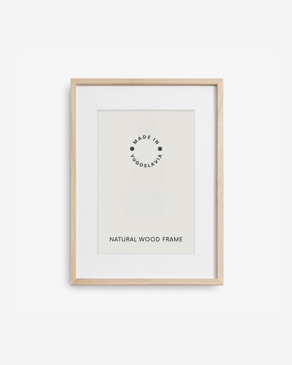 Natural Wood Picture Frame, 50x70 cm