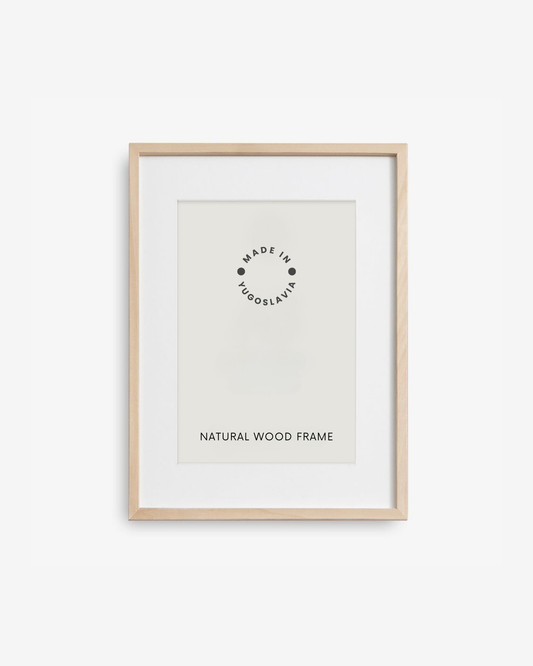 Natural Wood Picture Frame, 30x40 cm