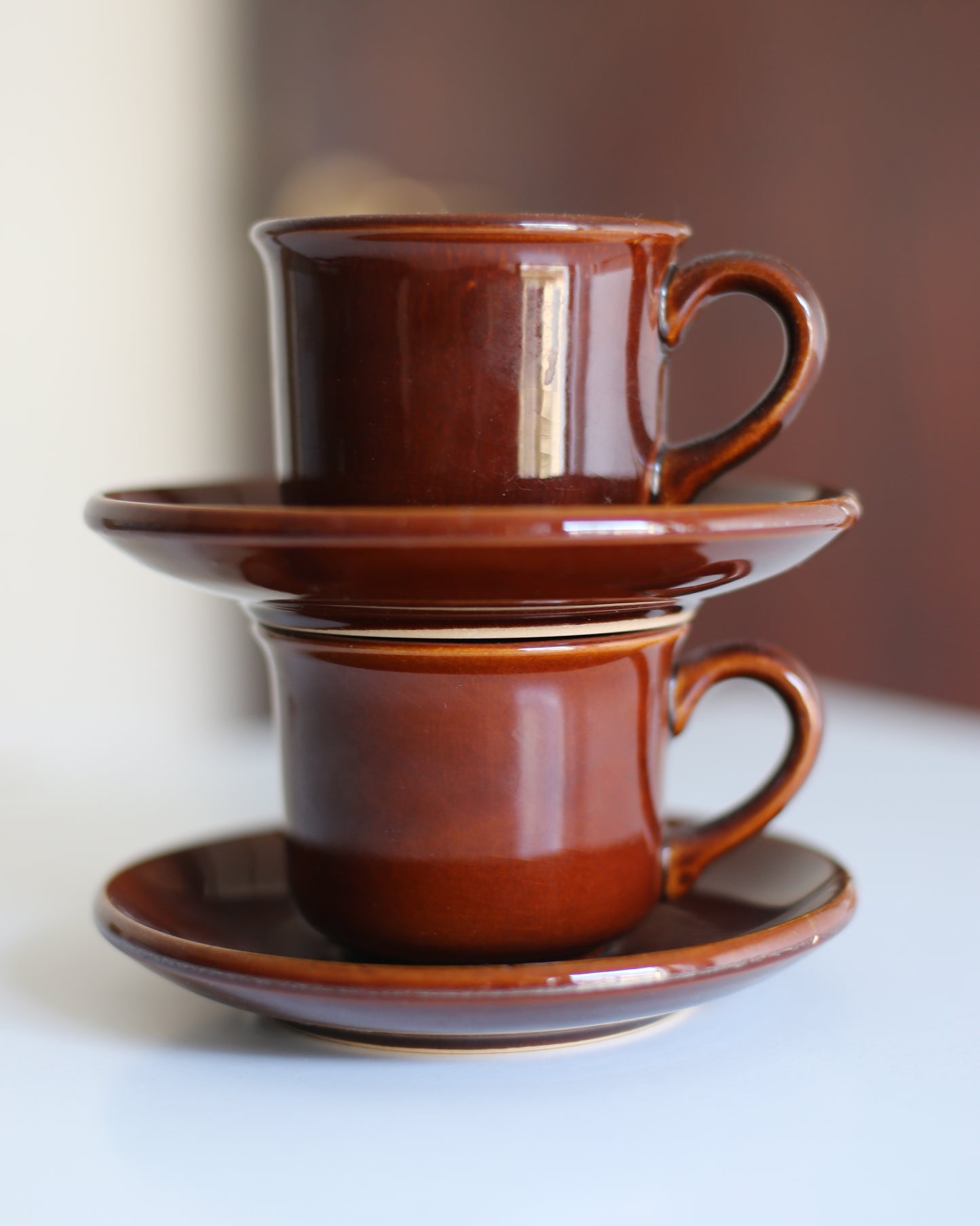 Set of 2 brown KIL Liboje coffee cups