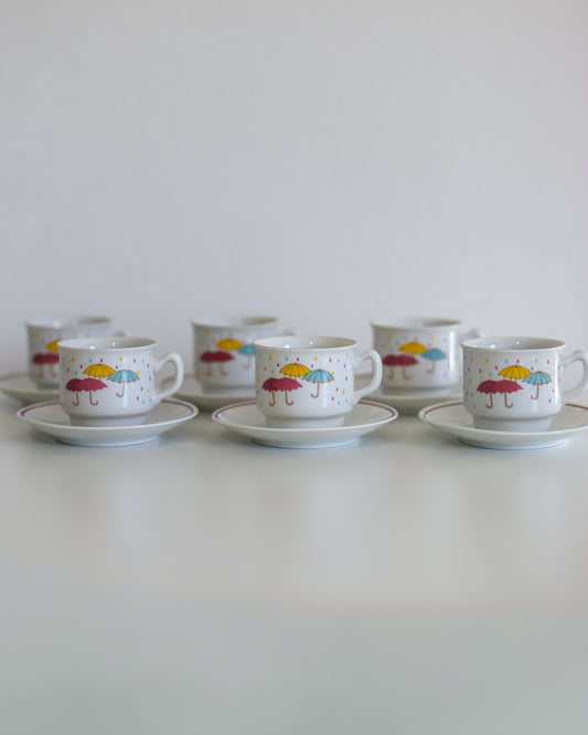 Set of 6 FP Zajecar Umbrella cups