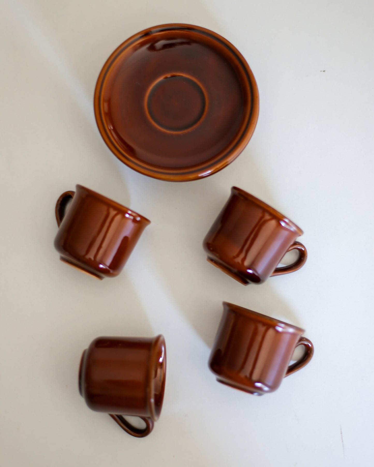Vintage KIL Liboje Brown Espresso Cups – Set of 4