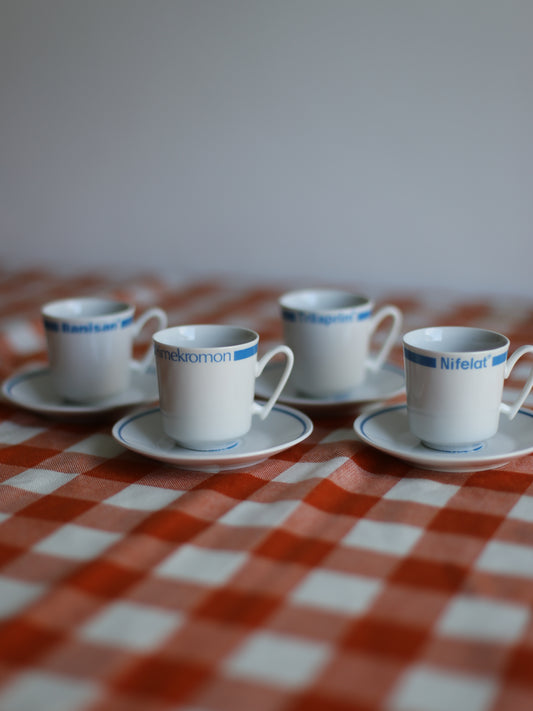 Vintage Zajecar Coffee Cups