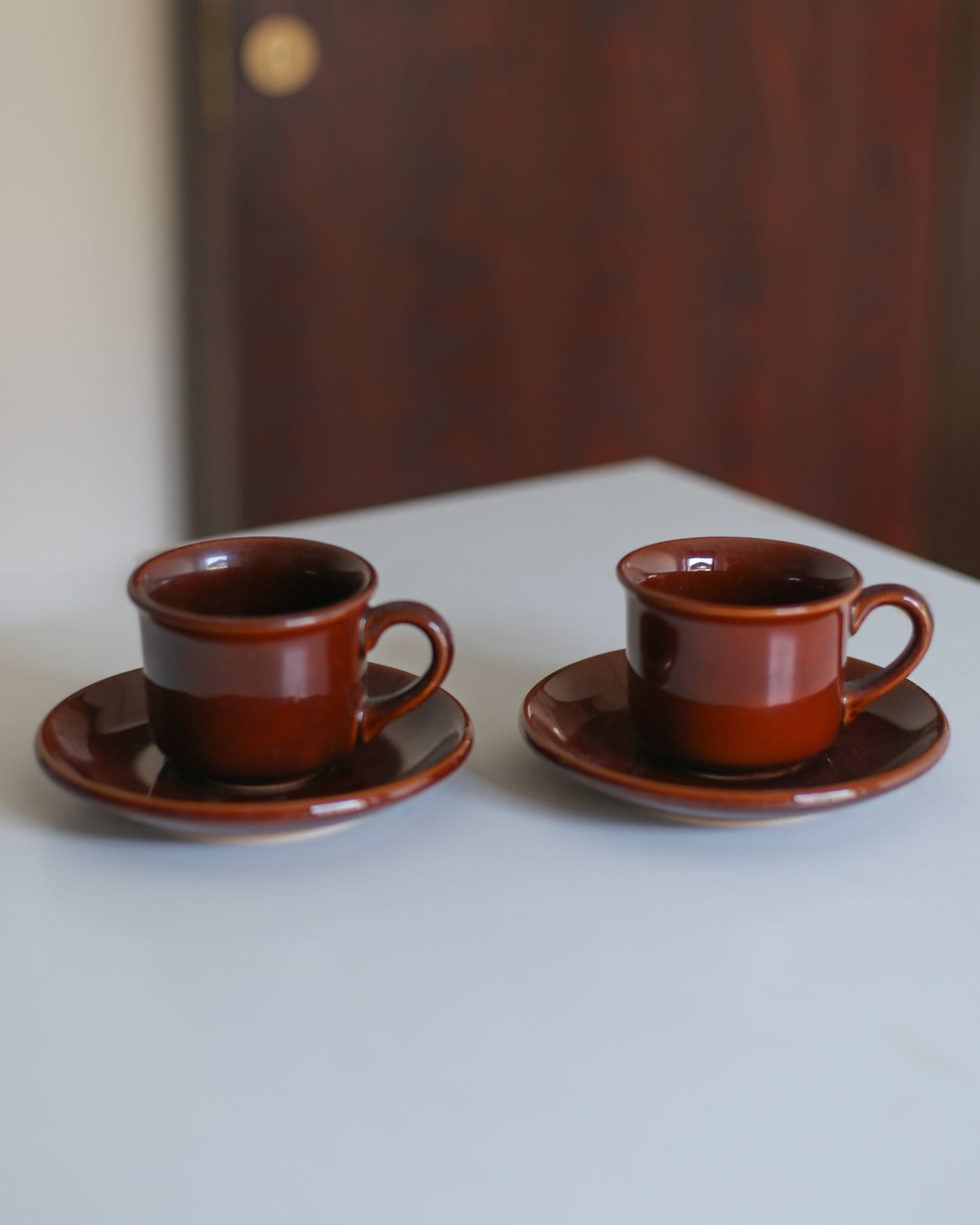 Set of 2 brown KIL Liboje coffee cups