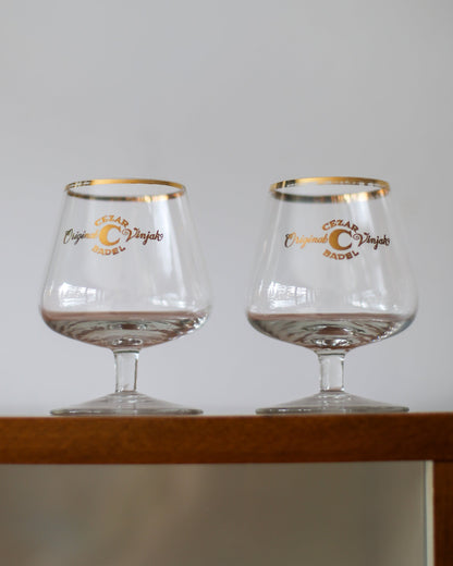 Badel Vintage Brandy Glasses