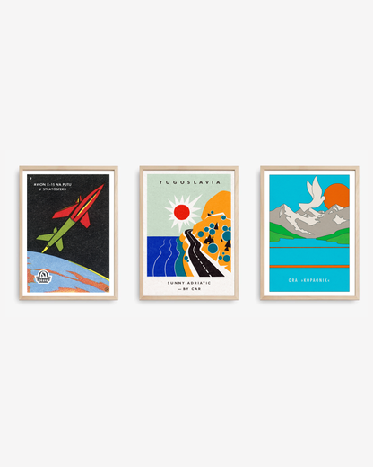Curated Yugoslav Wall Set — 3 Posters