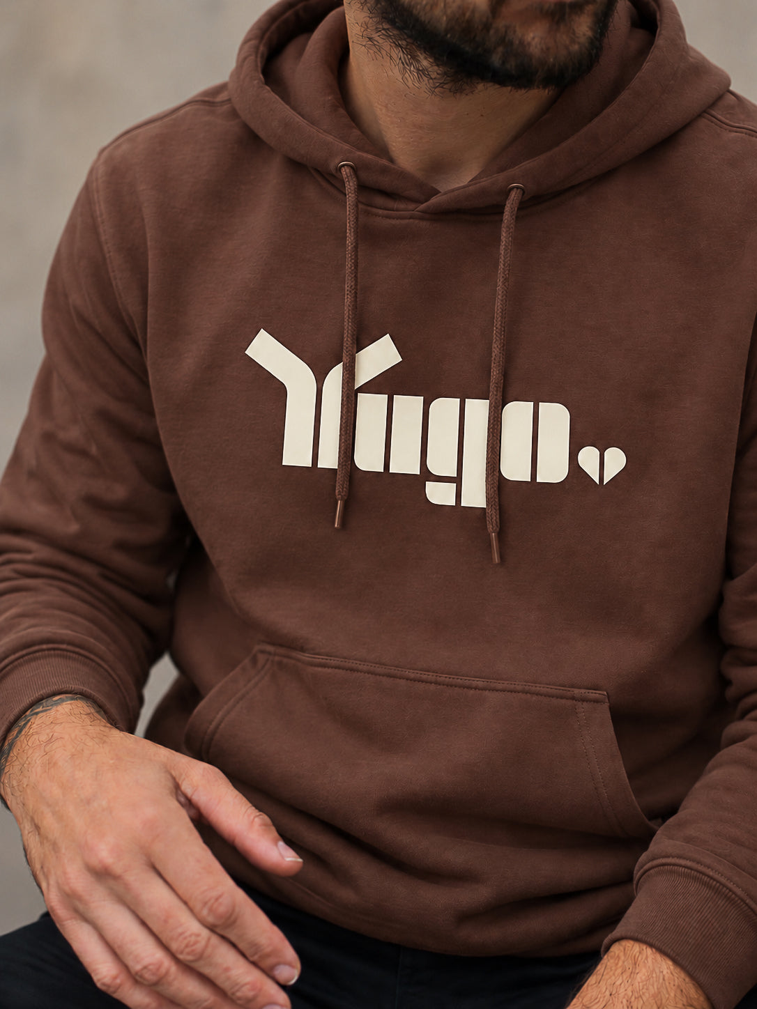 Unisex Chestnut Brown Yugo hoodie