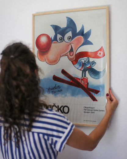 Vucko Ski Jumper Poster – Original Signed Limited Edition