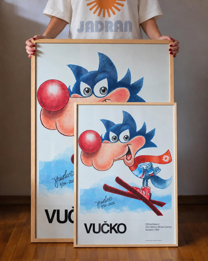 Vucko Ski Jumper Poster – Original Signed Limited Edition