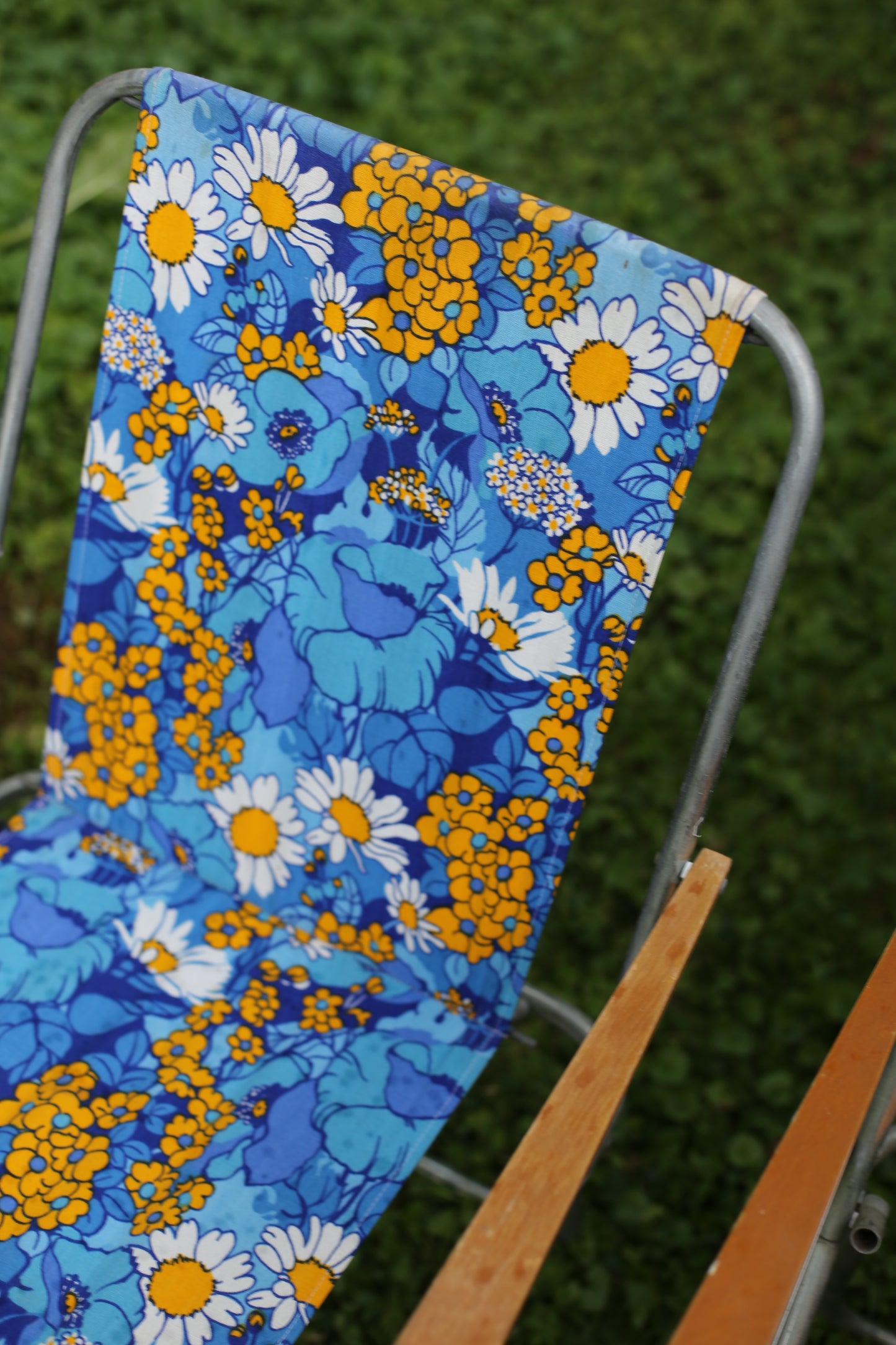 Retro Folding Chairs Pair