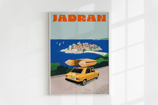 Jadran Retro Travel Poster – Premium Giclée Print
