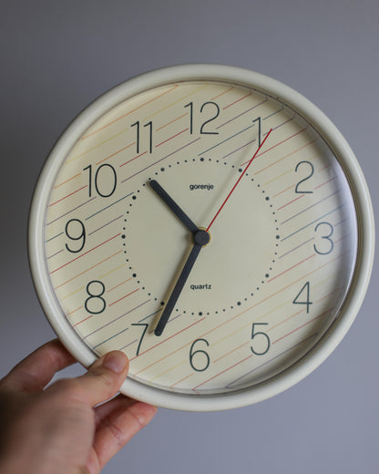 Retro Gorenje wall clock