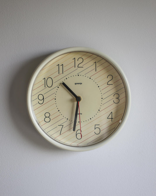 Retro Gorenje wall clock