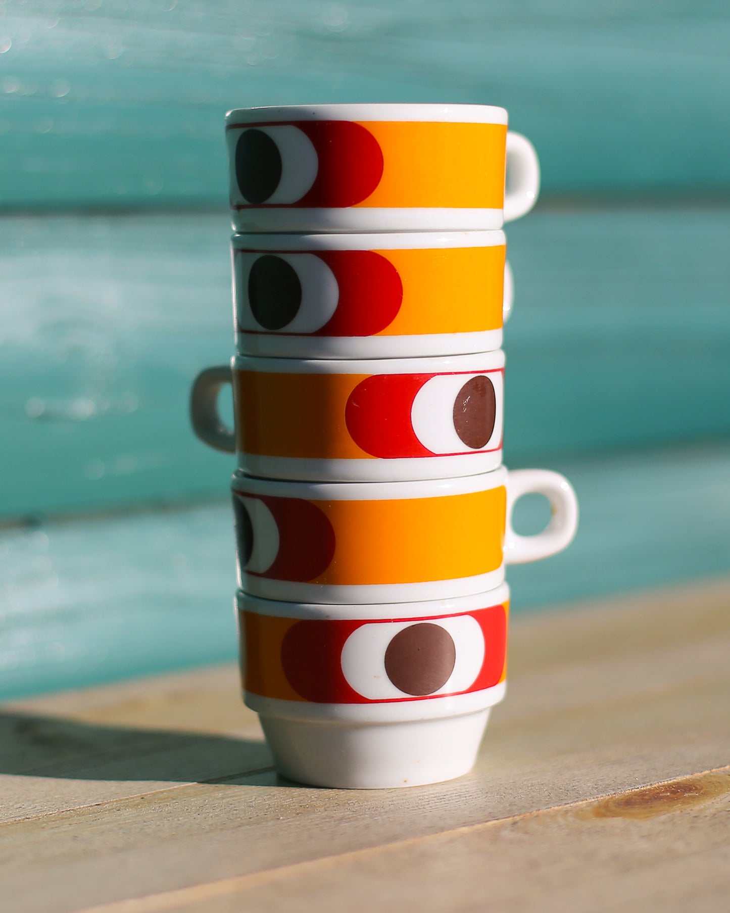 Vintage Jugokeramika Espresso Cups — Set of 5
