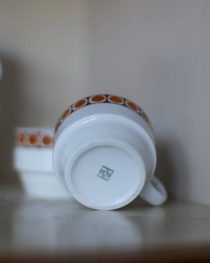 Vintage 1970s Jugokeramika Espresso Cups – Set of 6