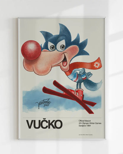 Vucko Retro Poster by Joze Trobec