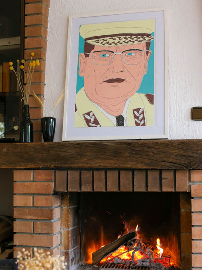 Tito Poster – Premium Giclée Print by Nina Mrsnik