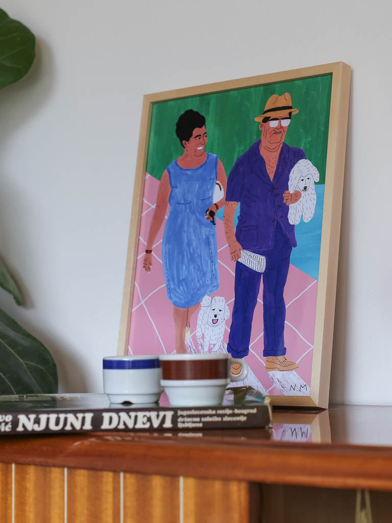 Tito and Jovanka poster by Nina Mršnik