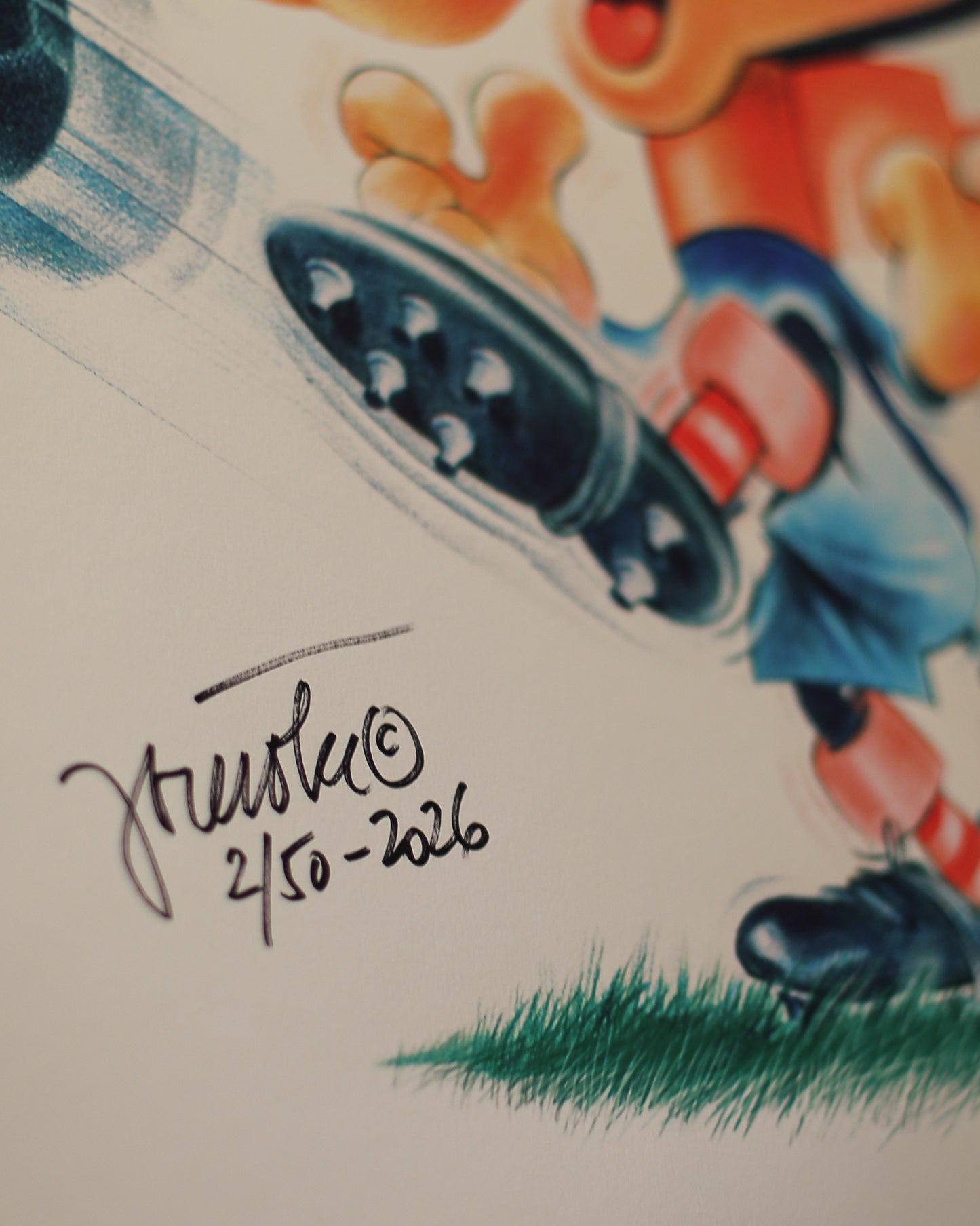 Vucko Football Poster by Joze Trobec - Original Signed Limited Edition