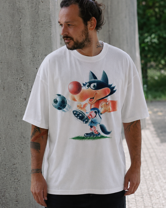 Oversized Unisex Vučko Football T-Shirt