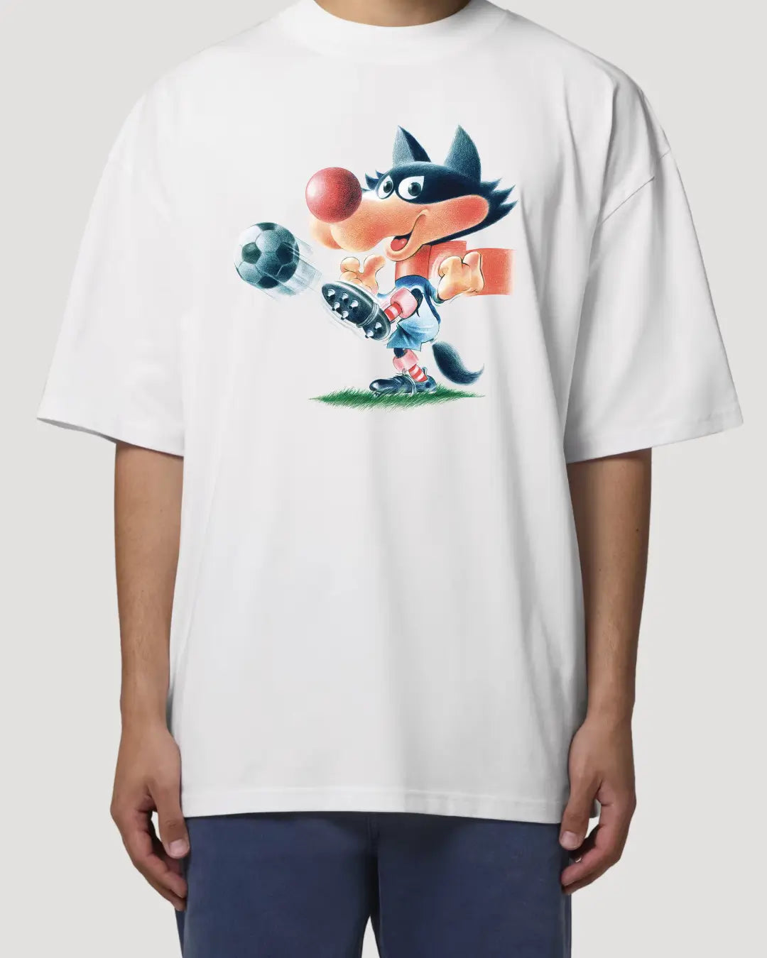 Oversized Unisex Vučko Football T-Shirt