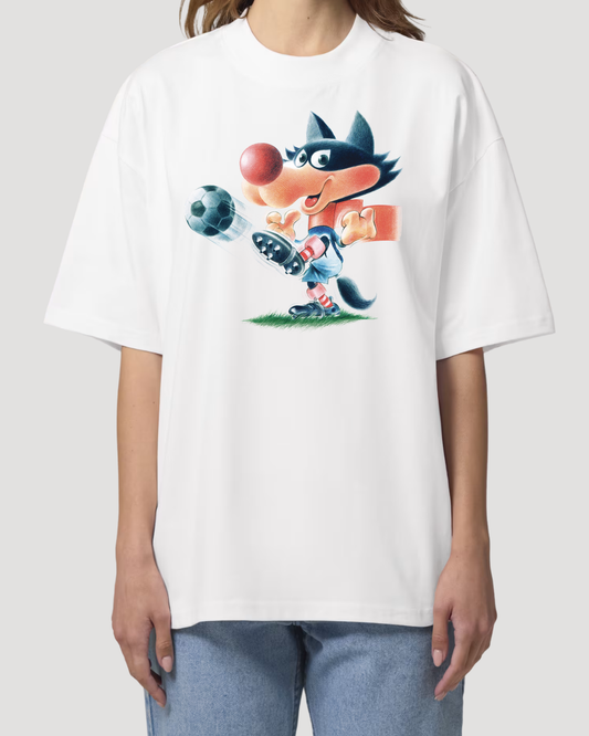 Oversized Unisex Vučko Football T-Shirt