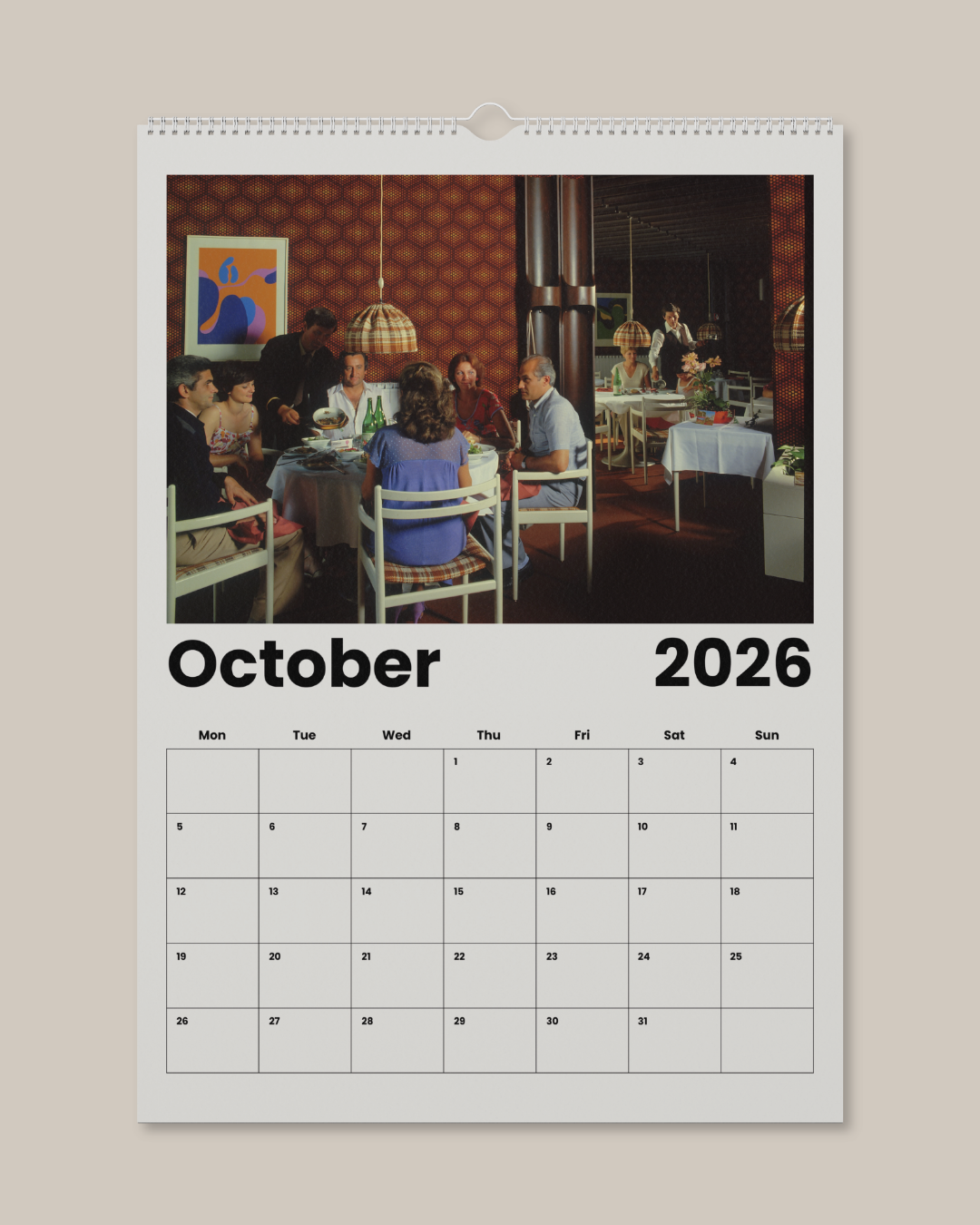 Wall Calendar Hotels of Yugoslavia 2026