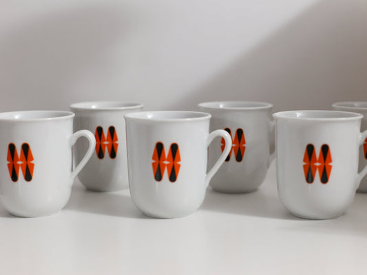 A set of 6 Titov Veles cups - Made in Yugoslavia