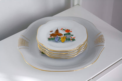Vintage Jugoporcelan Dessert Plate Set