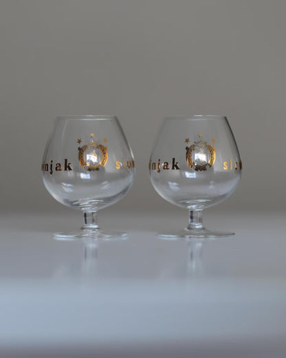 Slovin Vintage Brandy Glasses
