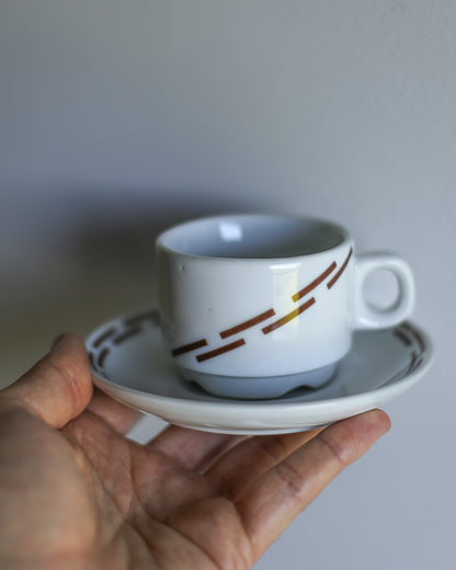 Set of 6 Vintage Jugokeramika Espresso Cups